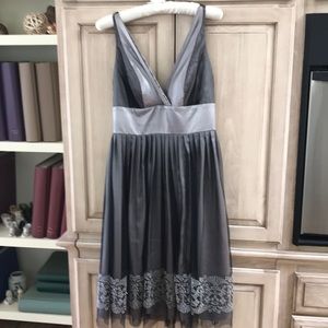 Night Way Collections dress gray sz 8 euc Cocktail evening